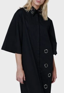 Eyelet Detail Shirt Dress -Silk Bloom Dresses Store 3 zoom desktop 1097