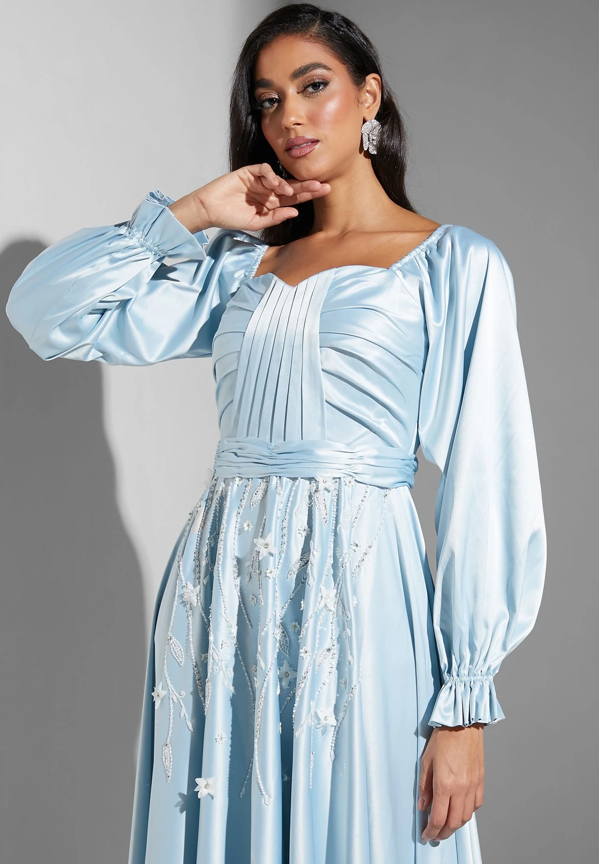 Bell Sleeve Embroidered Dress 3 Bell Sleeve Embroidered Dress - Image 3