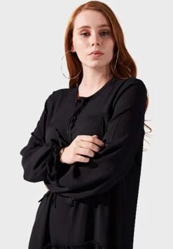 Tie Neck Ruffle Detail Dress 6 Tie Neck Ruffle Detail Dress -Silk Bloom Dresses Store 3 zoom desktop 1102