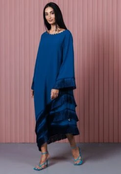 Triple Trim Fringe Detail Dress -Silk Bloom Dresses Store 3 zoom desktop 1106