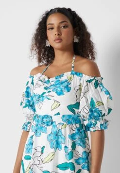 Cold Shoulder Neck Printed Dress 6 Cold Shoulder Neck Printed Dress -Silk Bloom Dresses Store 3 zoom desktop 1107