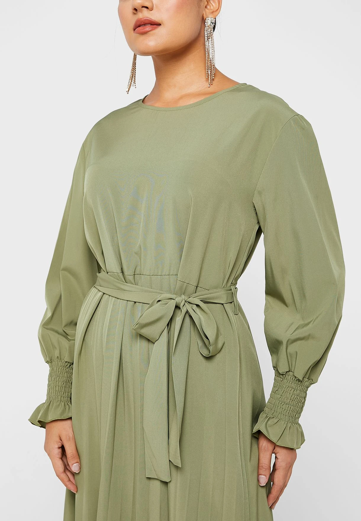 Pleat Detail Fit & Flare Dress 3 Pleat Detail Fit & Flare Dress - Image 3