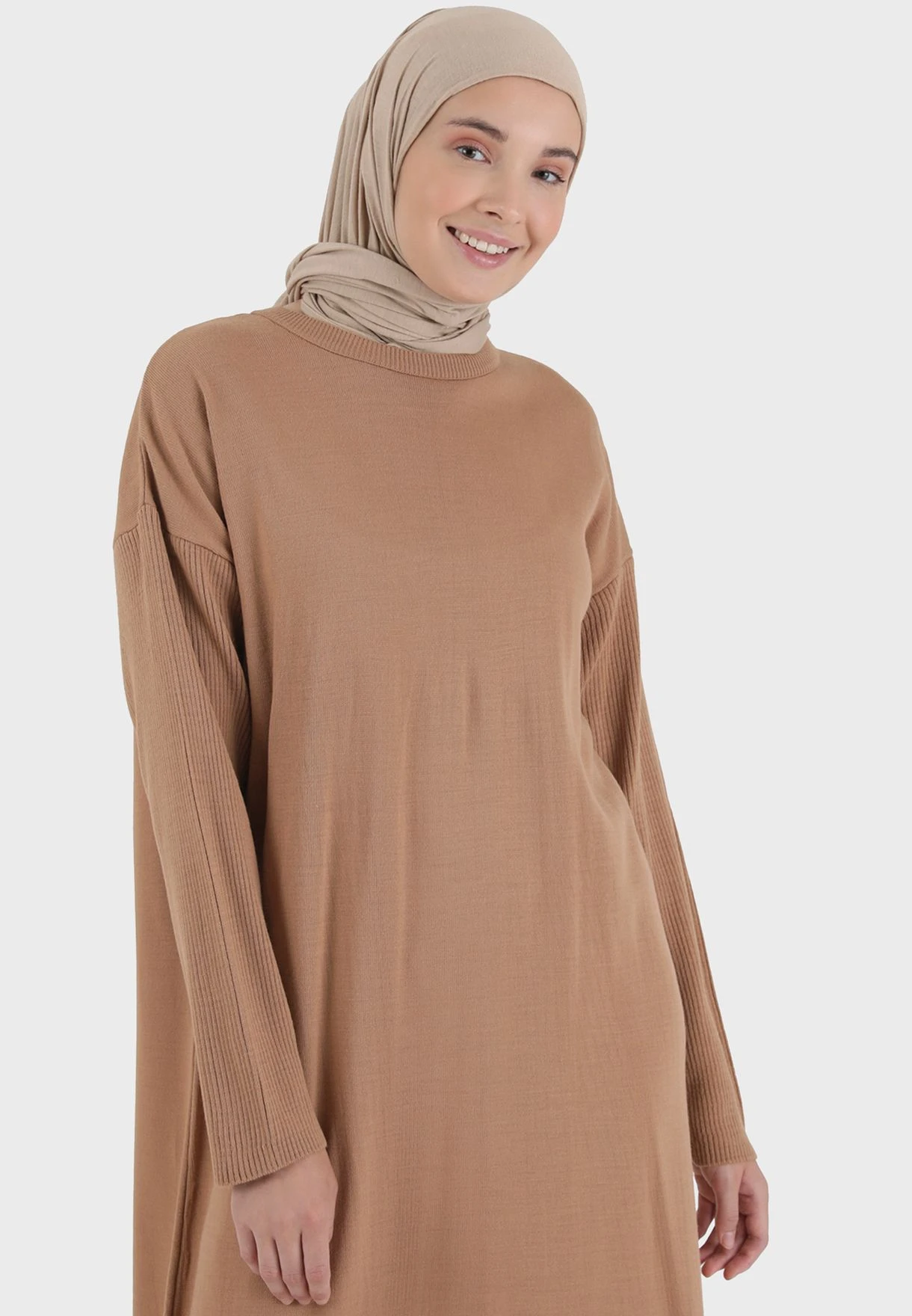 Round Neck Knitted Dress 3 Round Neck Knitted Dress - Image 3