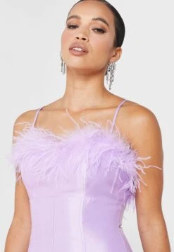 Faux Feather Detail Dress -Silk Bloom Dresses Store 3 zoom desktop 1130