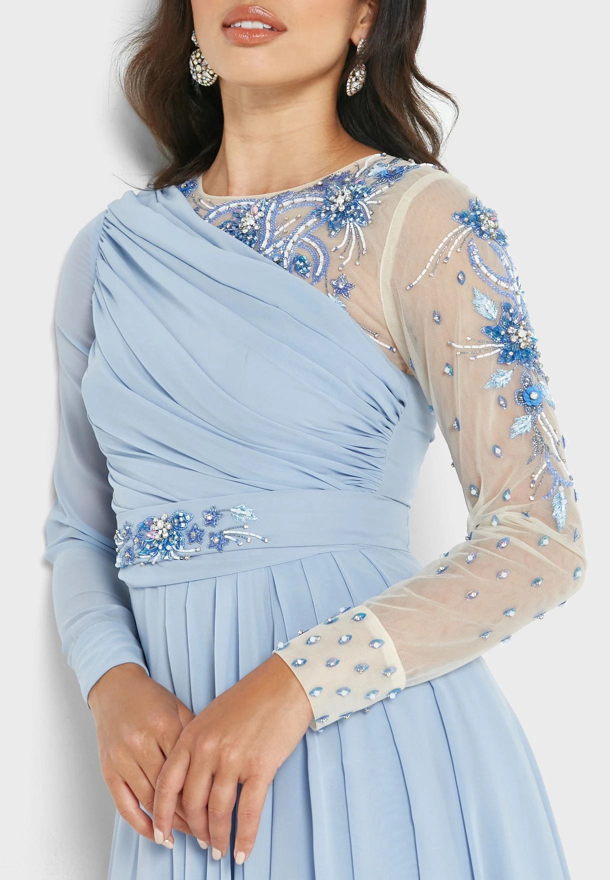 Embroidered Detail Tiered Dress 3 Embroidered Detail Tiered Dress - Image 3