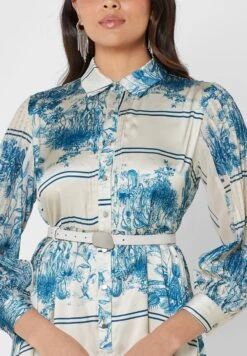 Belted Button Detail Dress -Silk Bloom Dresses Store 3 zoom desktop 1138