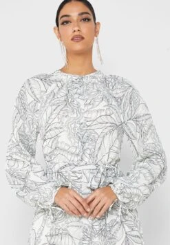 Printed Ruched Waist Tiered Dress 6 Printed Ruched Waist Tiered Dress -Silk Bloom Dresses Store 3 zoom desktop 1141