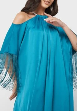 Cold Shoulder Fringe Detail Dress -Silk Bloom Dresses Store 3 zoom desktop 1157