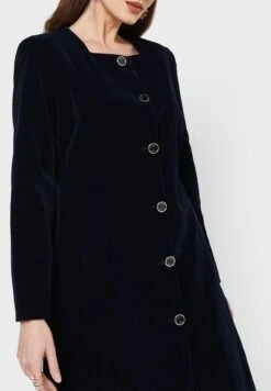 Button Detail Square Neck Dress -Silk Bloom Dresses Store 3 zoom desktop 1158