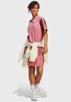 ADIDAS 3 Stripe Boyfriend T-Shirt Dress -Silk Bloom Dresses Store 3 zoom desktop 118