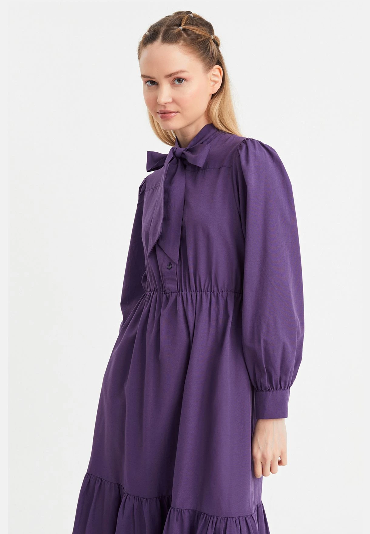 Puff Sleeve Tiered Dress 3 Puff Sleeve Tiered Dress - Image 3