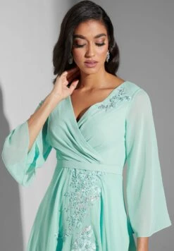 Belt Detail Embroidered Dress -Silk Bloom Dresses Store 3 zoom desktop 1194