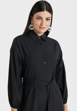 Collared Solid Dress -Silk Bloom Dresses Store 3 zoom desktop 1201