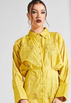 Button Down Broidered Dress -Silk Bloom Dresses Store 3 zoom desktop 1209