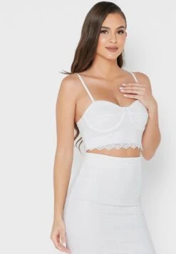 Strappy Lace Detail Top & Midi Skirt Set -Silk Bloom Dresses Store 3 zoom desktop 122