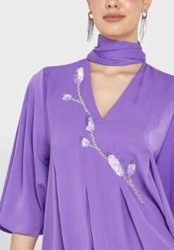 Embroidery Detail Dress -Silk Bloom Dresses Store 3 zoom desktop 1220