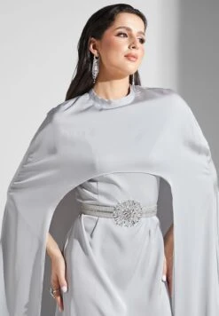 Embellished Cape Sleeve Dress -Silk Bloom Dresses Store 3 zoom desktop 1229