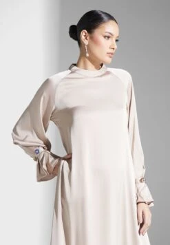 Puff Sleeve Satin Dress 6 Puff Sleeve Satin Dress -Silk Bloom Dresses Store 3 zoom desktop 1248