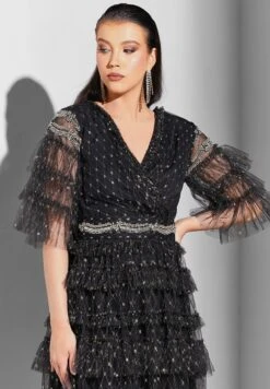 Embroidered Dress With Ruffle Detail -Silk Bloom Dresses Store 3 zoom desktop 1266