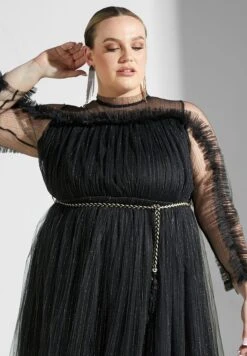 Exaggerated Sleeve Dress -Silk Bloom Dresses Store 3 zoom desktop 1276