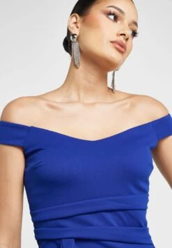 Ruffle Hem Off Shoulder Dress -Silk Bloom Dresses Store 3 zoom desktop 128