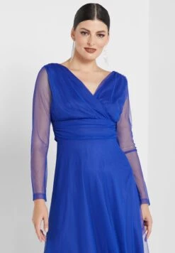 Plunge Flared Dress -Silk Bloom Dresses Store 3 zoom desktop 1293