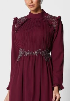 Embroidered Waist Layered Dress -Silk Bloom Dresses Store 3 zoom desktop 1294