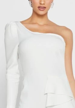 One Shoulder Ruffle Dress -Silk Bloom Dresses Store 3 zoom desktop 1299