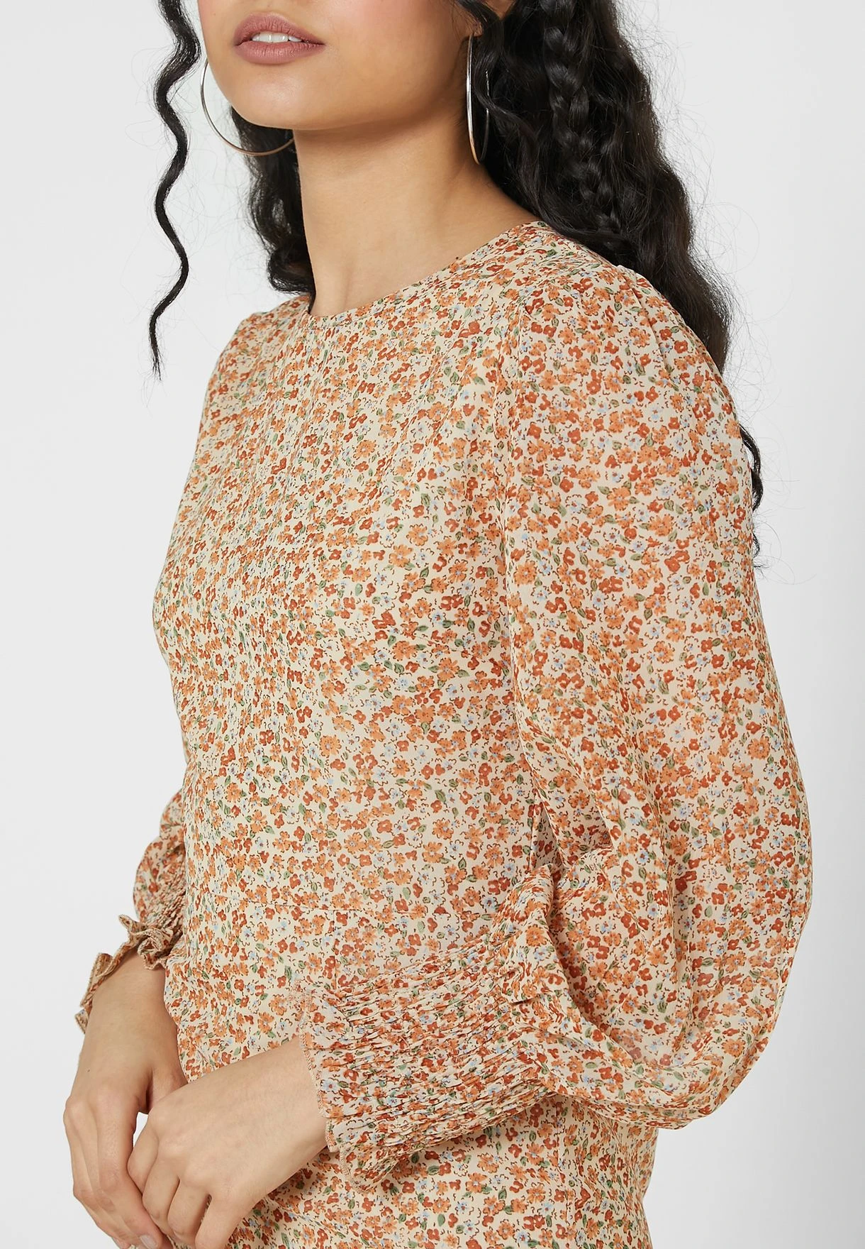 Daisy Street Ruffle Detail Printed Dress 3 Daisy Street Ruffle Detail Printed Dress - Image 3