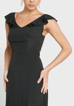 Tie Back Frill Maxi Bodycon Dress -Silk Bloom Dresses Store 3 zoom desktop 1305