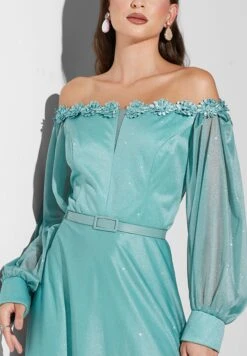 Shimmer Off Shoulder Dress -Silk Bloom Dresses Store 3 zoom desktop 1309