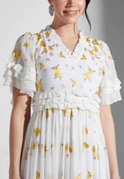 Floral Embroidered Maxi Dress -Silk Bloom Dresses Store 3 zoom desktop 1331