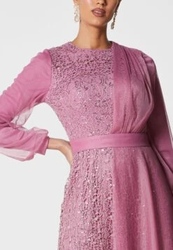 Shimmer Drape Detail Dress 6 Shimmer Drape Detail Dress -Silk Bloom Dresses Store 3 zoom desktop 1347