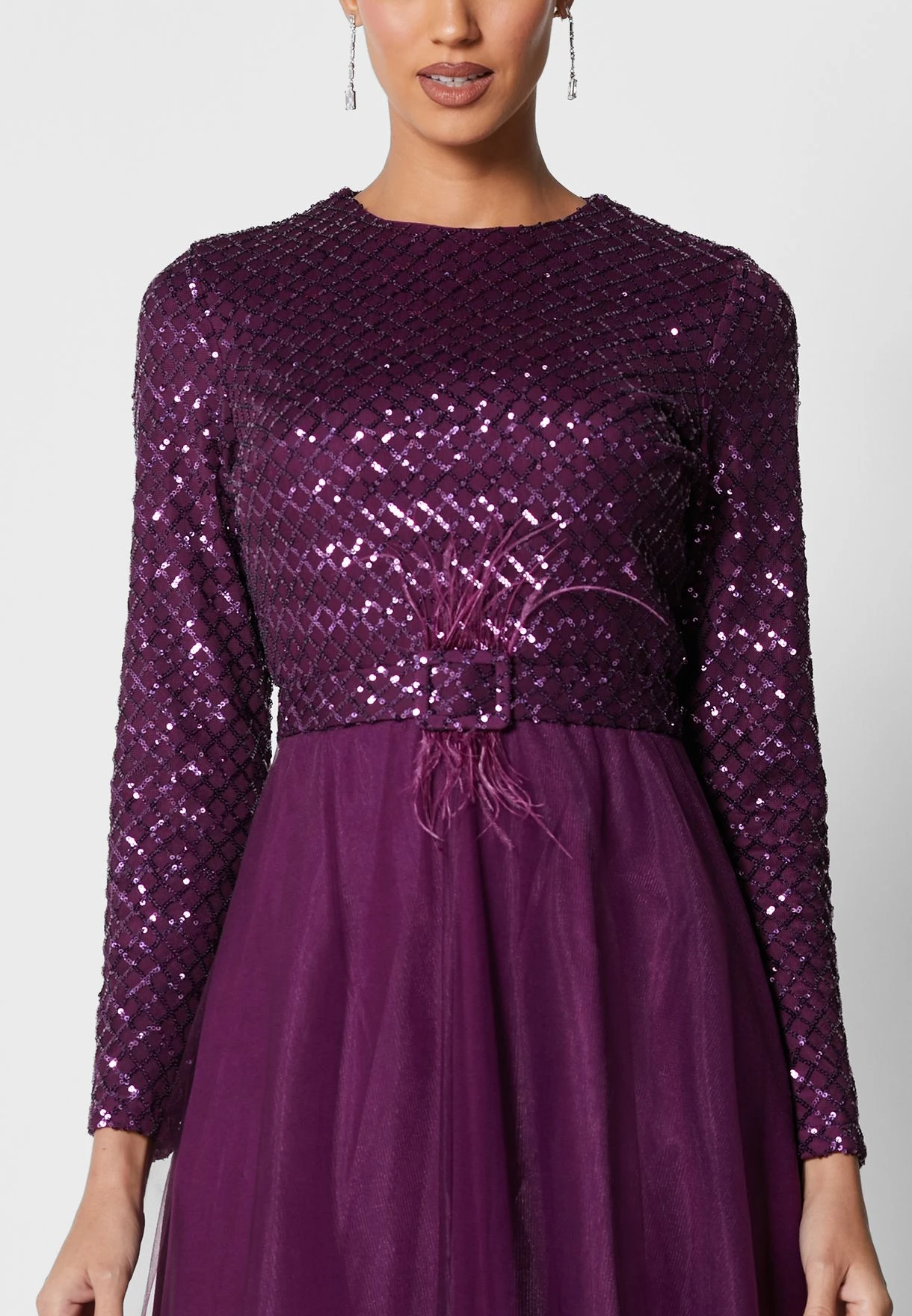 Fit & Flare Embellished Gown 3 Fit & Flare Embellished Gown - Image 3