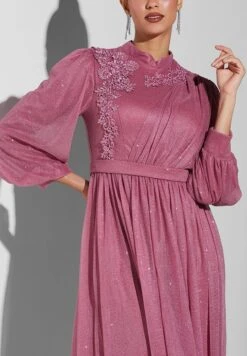 Pleated Front Detail Dress -Silk Bloom Dresses Store 3 zoom desktop 1353