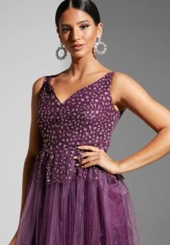 Embellished Flared Gown -Silk Bloom Dresses Store 3 zoom desktop 1363