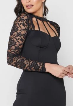 Cutout Detail Bodycon Dress -Silk Bloom Dresses Store 3 zoom desktop 137