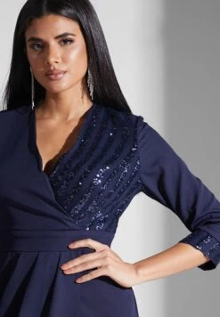 Embellished Detail Wrap Dress -Silk Bloom Dresses Store 3 zoom desktop 1370