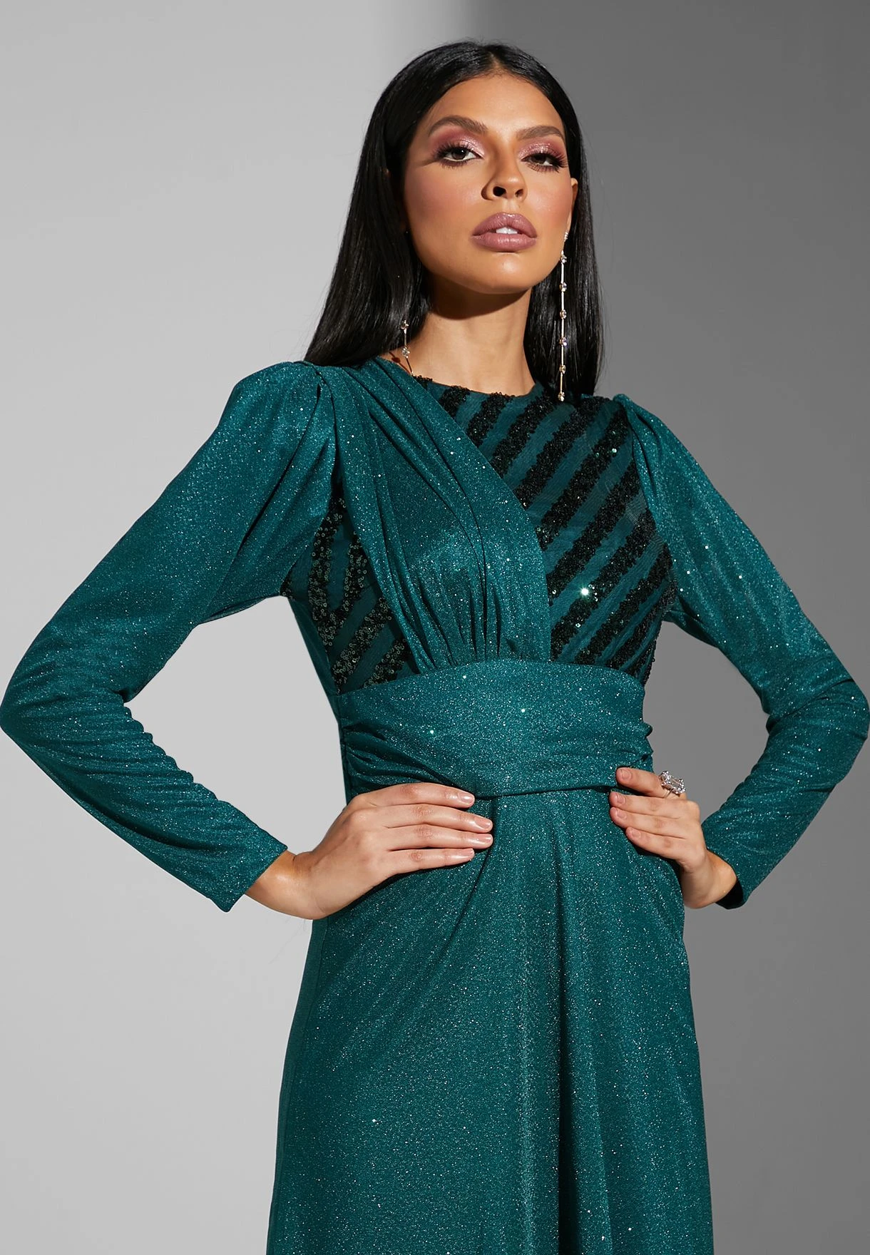 Shimmer A-Line Dress 3 Shimmer A-Line Dress - Image 3