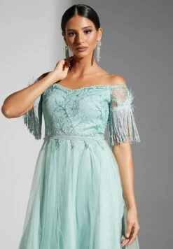 Off-Shoulder Flared Gown -Silk Bloom Dresses Store 3 zoom desktop 1380