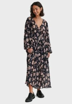 NA-KD Floral Print Balloon Sleeves Dress -Silk Bloom Dresses Store 3 zoom desktop 1382