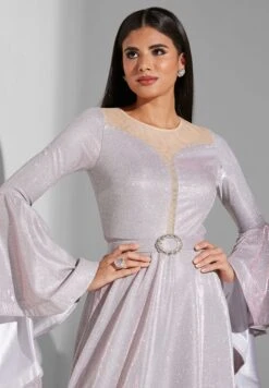 Shimmer Flared Sleeve Dress -Silk Bloom Dresses Store 3 zoom desktop 1395