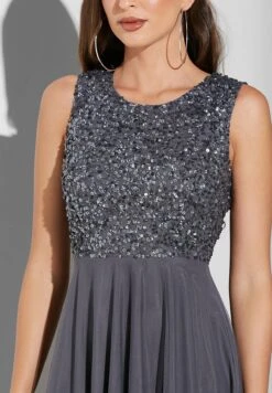 Sequin Bodice High Low Dress -Silk Bloom Dresses Store 3 zoom desktop 1396