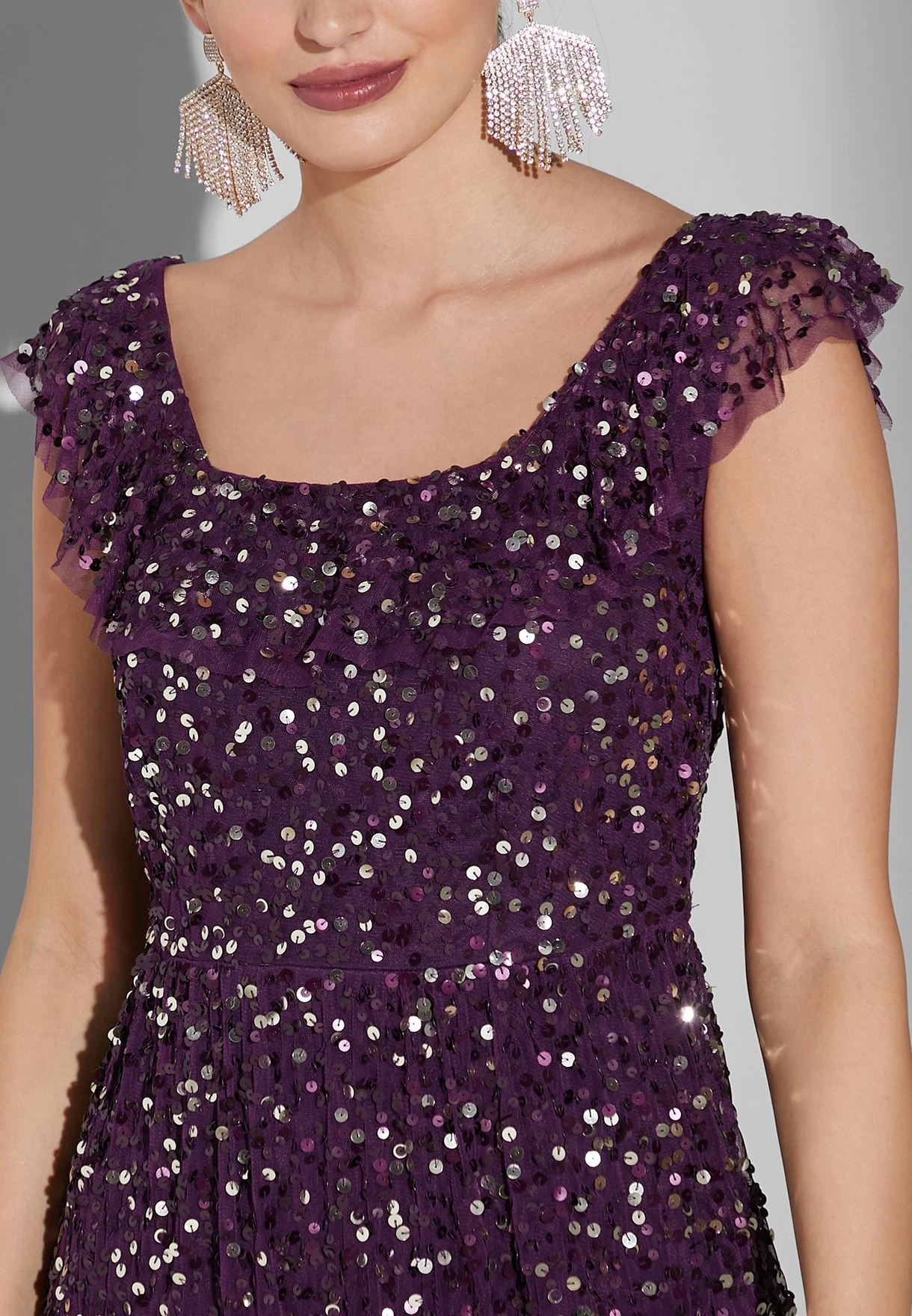 Tiered Sequin Detail Dress 3 Tiered Sequin Detail Dress - Image 3
