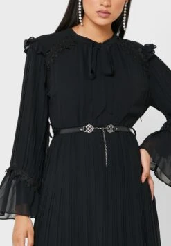 Wide Sleeves Front Tie Dress -Silk Bloom Dresses Store 3 zoom desktop 1403