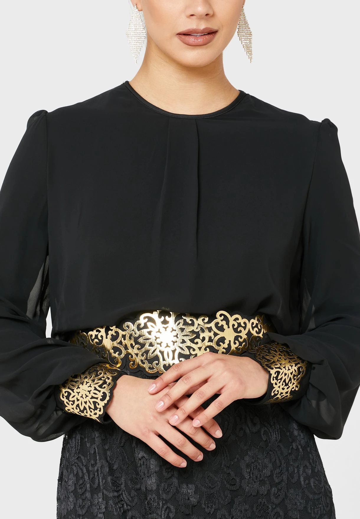 Belted Lace Dress 3 Belted Lace Dress - Image 3