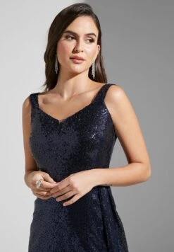 Off-Shoulder Slit Gown -Silk Bloom Dresses Store 3 zoom desktop 1407