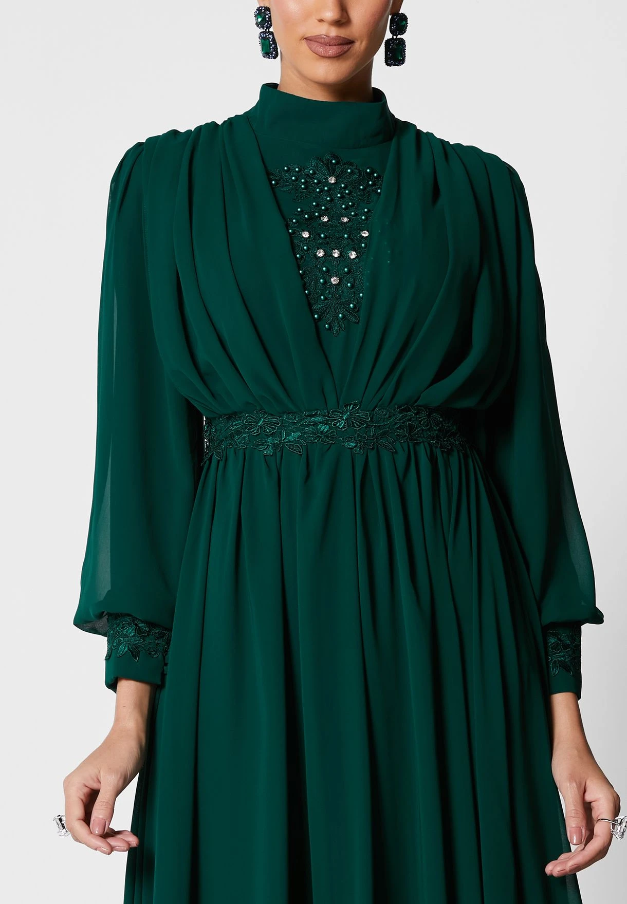 Gathered Cowl Detail Dress 3 Gathered Cowl Detail Dress - Image 3