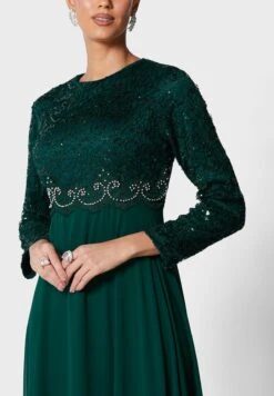 Embroidered Belt Flare Dress -Silk Bloom Dresses Store 3 zoom desktop 1412