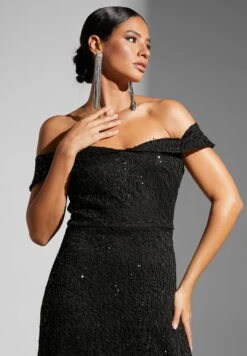 Embellished Off-Shoulder Gown -Silk Bloom Dresses Store 3 zoom desktop 1421